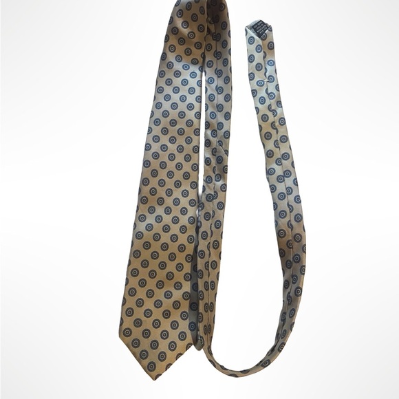 Dior Other - Vintage Christian Dior Necktie Patterned Tie in Gold and Blue